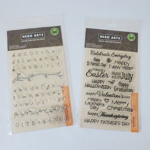 🟣 Set of 2 Clear Stamps – Hero Arts | 2 for $40 Bundle Deal